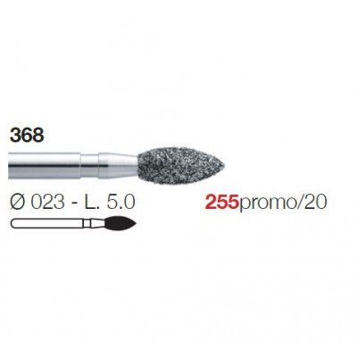 Frese diamantate 368 023 (255) 40pz Intensiv