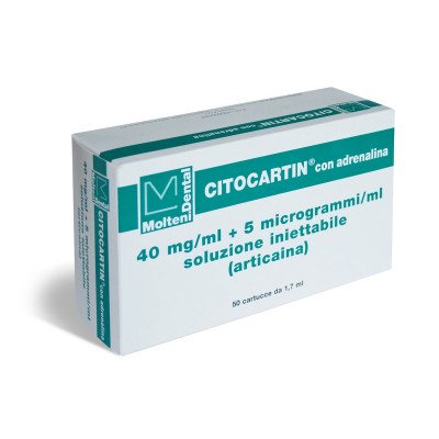 Citocartin 40 mg/ml + 5 microgrammi/ml 50 tbf. Molteni