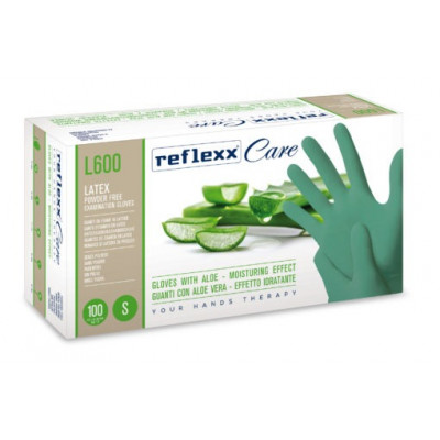 Guanti in lattice con Aloe Vera L600 Reflexx Care 